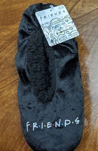 Friends TV Novelty Fuzzy Slipper Socks  Ladies 4-1
